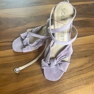 Lulus sole society blush color block heels